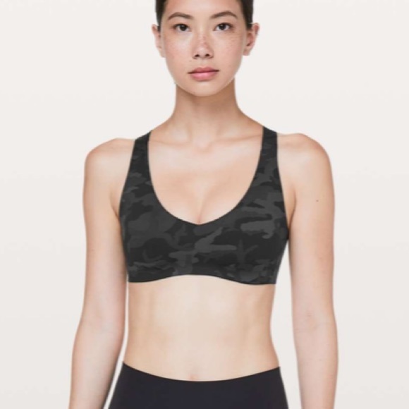 lululemon athletica Other - Lululemon Light Strides Bra Incognito Camo Multi Grey size 10